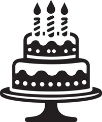 birthday cake with candles