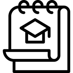 Calendar, date, education, event, study Icon
