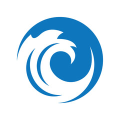 blue sea water high wave design