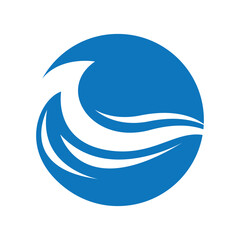 blue sea water high wave design