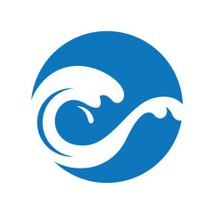 blue sea water high wave design