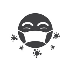 medical mask logo design to maintain health