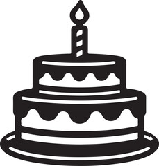 birthday cake with candles