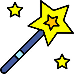 Fototapeta premium wand, Magic Wand, magic trick, magic, carnival Icon