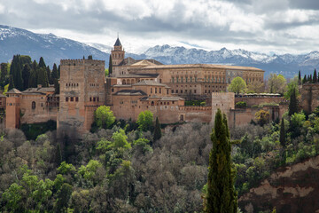 Alhambra fortress palace in Granada, Spain