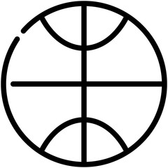 basketball line icon