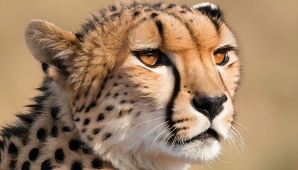 A Cheetah With Its Whiskers Twitching Sensing Dan  3