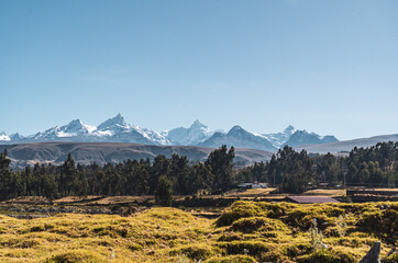 landscape in the andes in the national park Huascarán