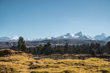 landscape in the andes in the national park Huascarán