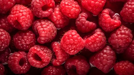 Raspberry bursts in a sea of juice, highlighting the bold and tangy nature of these tiny,