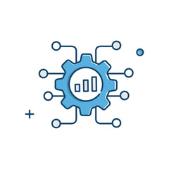 Expert System AI Decision Support Vector Icon Design