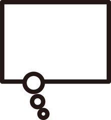 使いやすいシンプルな吹き出し