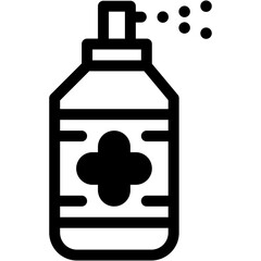 sanitizer, hand wash, spray, alcohol gel, hand sanitizer Icon