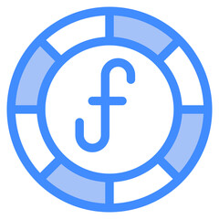 Euro, coin, currency, money, cash Icon