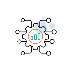 Expert System AI Decision Support Vector Icon Design