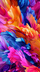 Seamless vivid with vibrant colors in a abstract canvas