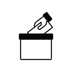 Ballot box vector icon