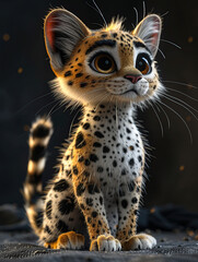 cat, tiger, 3D illustration, digital art, feline, wildcat, domestic cat, Bengal cat, Siamese cat, Persian cat, Maine Coon cat, Ragdoll cat, Scottish Fold cat, Sphynx cat, Abyssinian cat, Birman cat, B