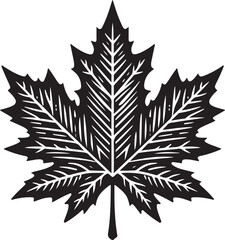 Naklejka premium black and white leaf