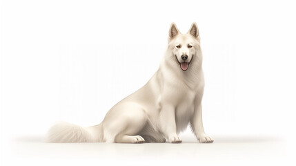 Fototapeta premium Cheerful Afador Dog Poses for Camera with a Big Smile