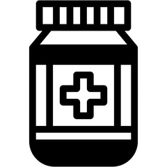 Obraz premium Pharmaceutical, medication, drug, bottle, syrup Icon