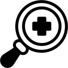Fototapeta premium health, magnify, scan, medical, magnifying glass Icon
