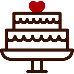 cake, sweet, heart , love and romance, miscellaneous, valentines day, valentine Icon