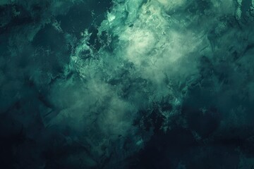 A green background with a white cloud in the middle