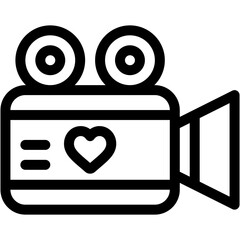 video, video maker, recording, heart , love and romance, miscellaneous, valentines day, valentine Icon
