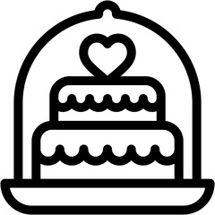 cake, sweet, dessert, heart , love and romance, miscellaneous, valentines day, valentine Icon