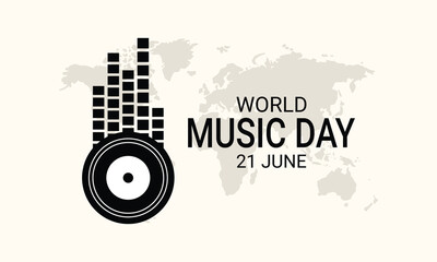 world music day campaign vector, world music day banner, world music day, 21 June