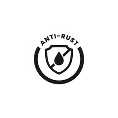 Anti rust sign or Anti rust icon vector isolated. Best Anti rust sign for apps, websites, product packaging, and more.