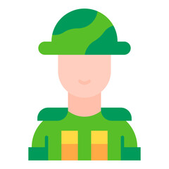 Soldier, Man, military, general, avatar Icon