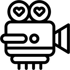 camcorder, video camera, movie camera, cinema, film Icon