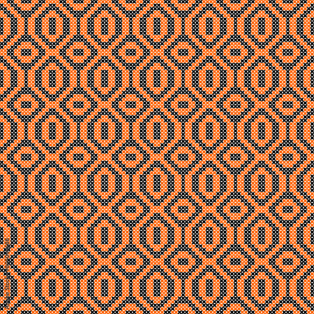 Poster seamless pattern with geometric ornament. modern stylish texture. repeating abstract background
