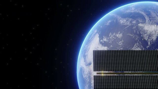 Erath Satellite Space Scene Background