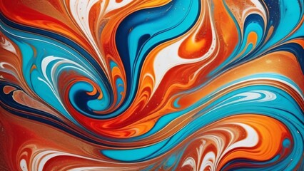 Abstract liquid marble pattern