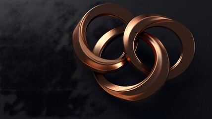  A striking logo with fluid forms and metallic accents, reflecting the synergy between technology and creativity. 
