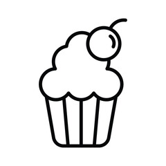 cupcake icon vector design template