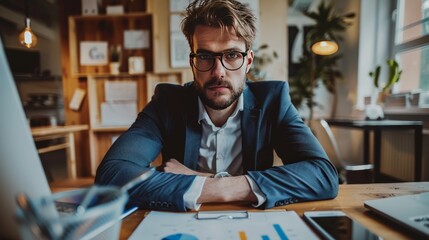 Obraz premium With determination and vision, successful business people navigate the complexities of entrepreneurship, their relentless drive propelling them towards their goals.