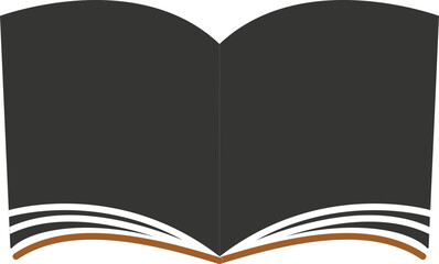 Abstract open book logo