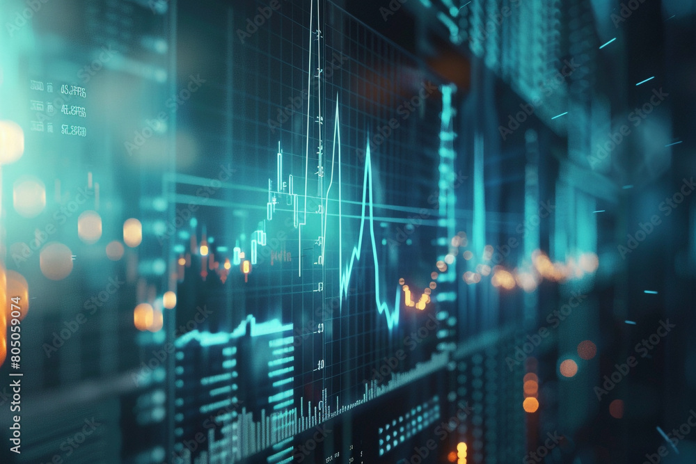Poster data analytics and ai shaping business strategies a futuristic look at decisionmaking processes