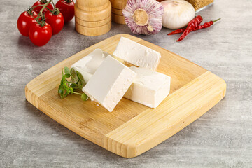 Greek traditional organic feta cheese