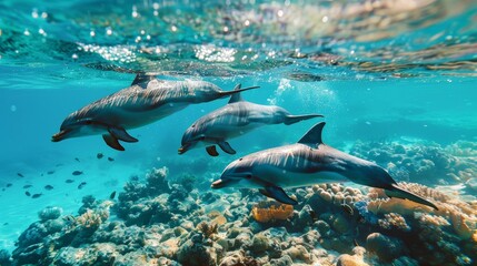 With each passing wave, the happy family on vacation at sea bonds over shared adventures, snorkeling among colorful coral reefs and spotting playful dolphins.