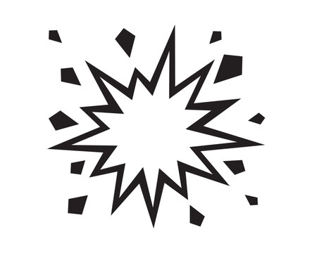 explosion icon vector
