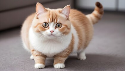 Munchkin cat with its short legs and playful disposition   (1)