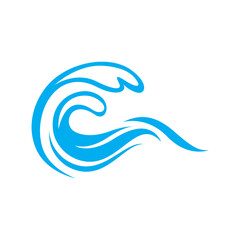 blue sea water high wave design