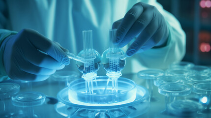 Fototapeta premium scientist working in laboratory