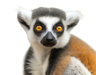 Obraz premium Lemur isoliert auf weißen Hintergrund, Freisteller 