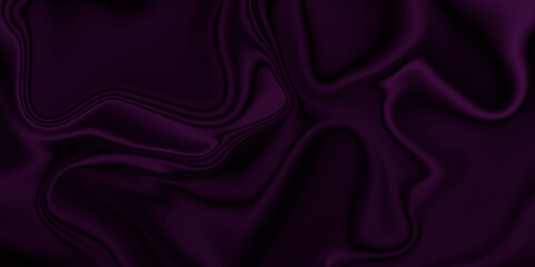Dark purple Silk background. Satin fabric background texture. Abstract background luxury cloth or liquid wave or wavy folds of grunge silk texture material shiny soft smooth luxurious .
